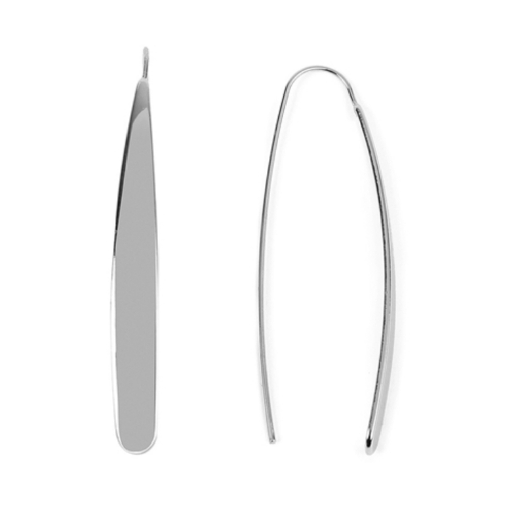 Silver hook earrings